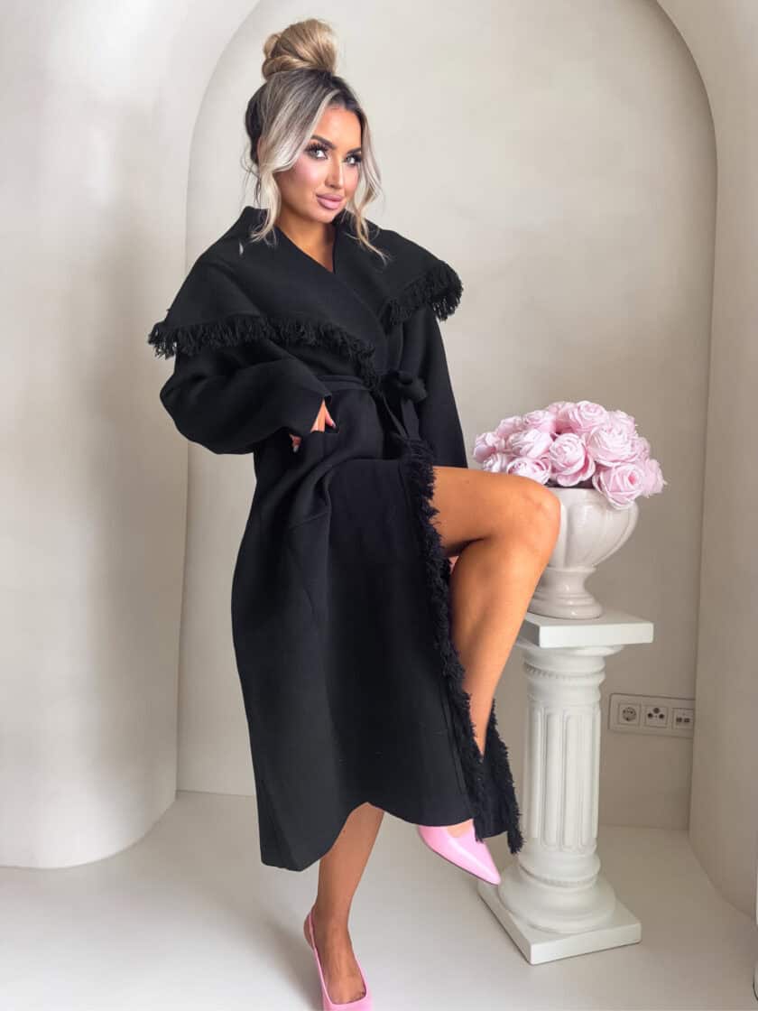 Płaszcz DIVA – czarny - obrazek 2