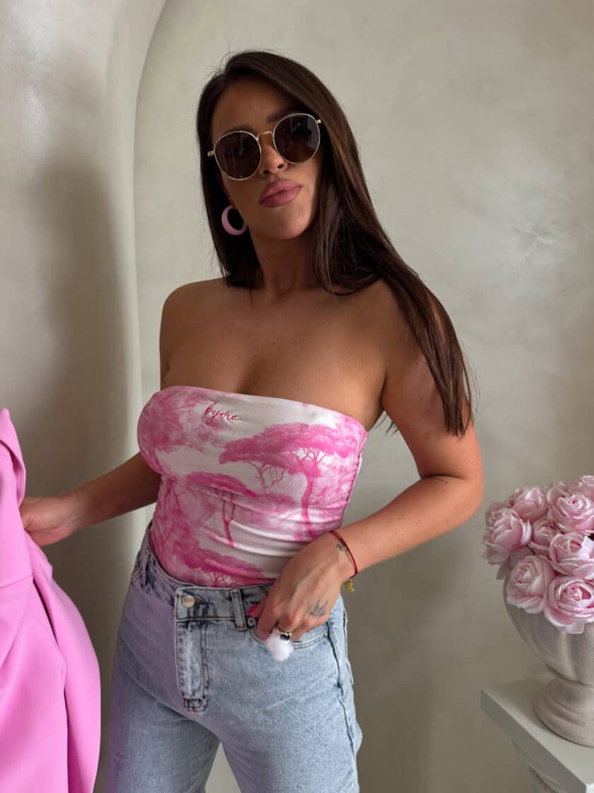 Top MAVEN print dior - jasny róż - obrazek 9