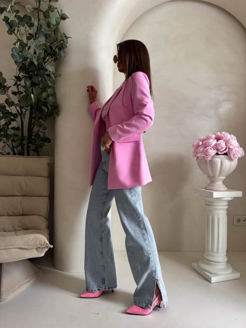 Marynarka LONG – mocny róż - obrazek 9