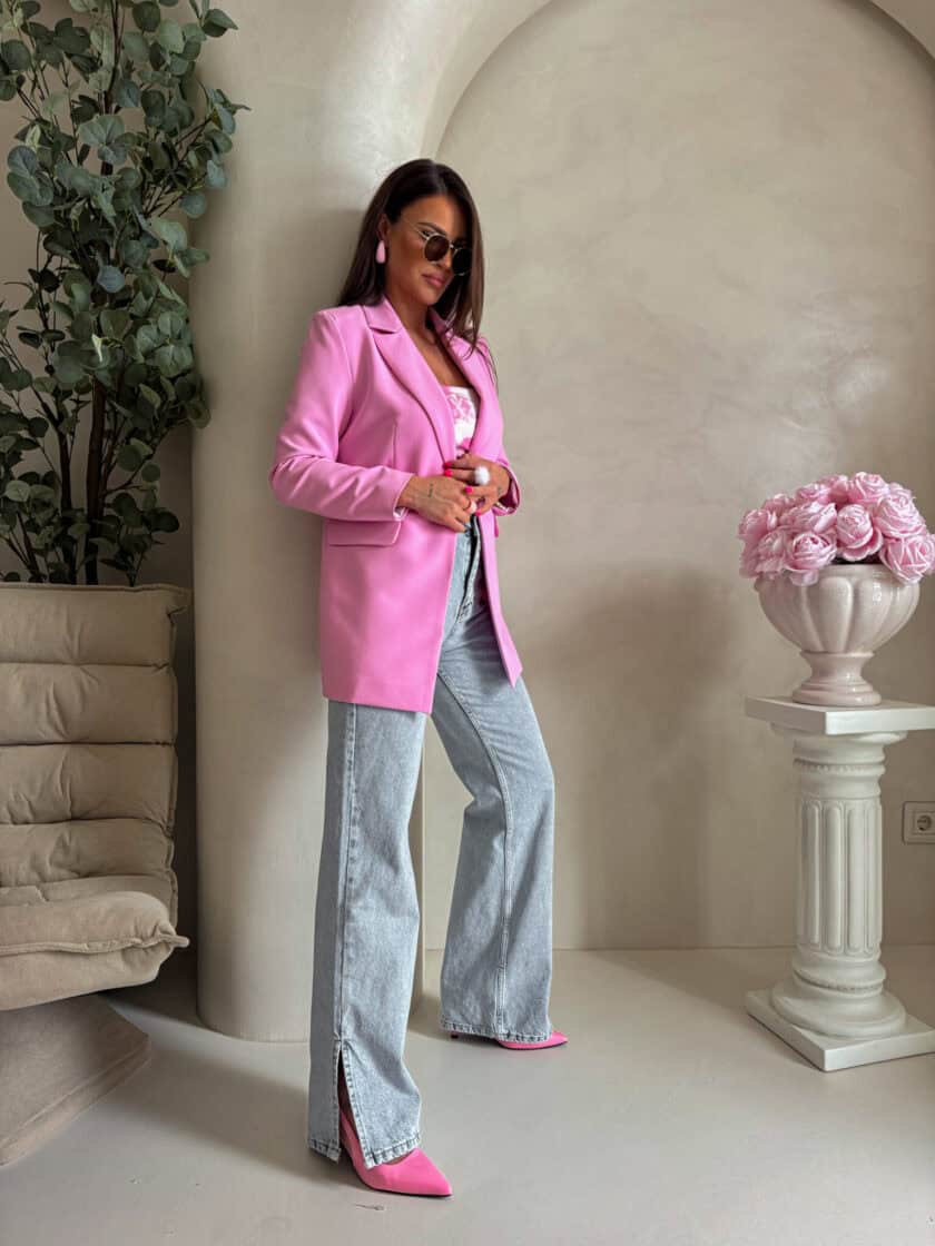 Marynarka LONG – mocny róż - obrazek 15