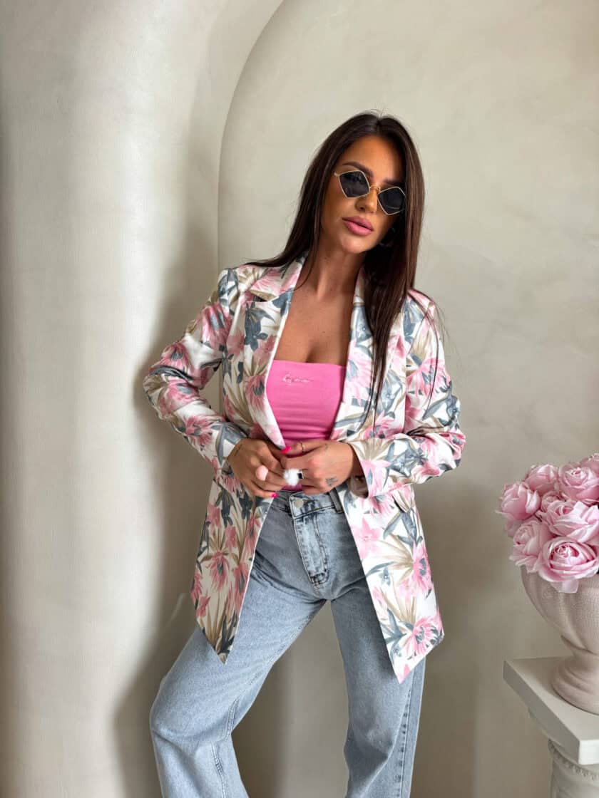 Marynarka LONG – strelitzia - obrazek 3