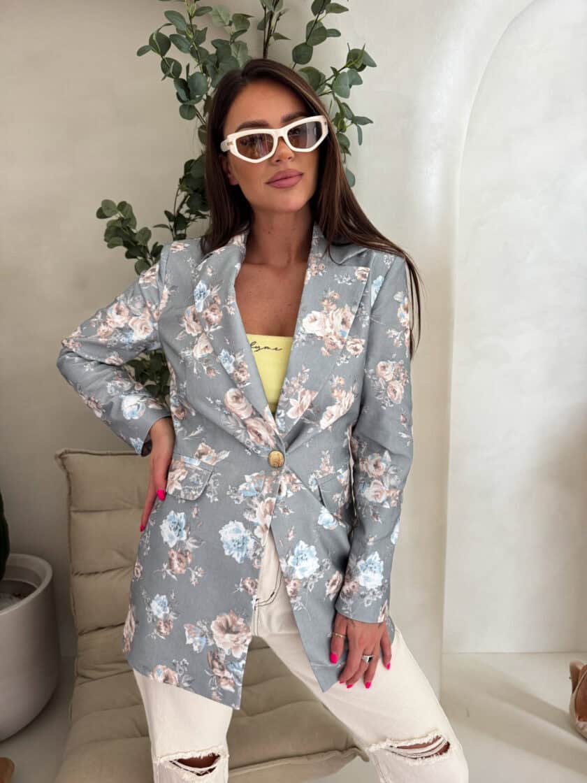 Marynarka LONG – grey - obrazek 6