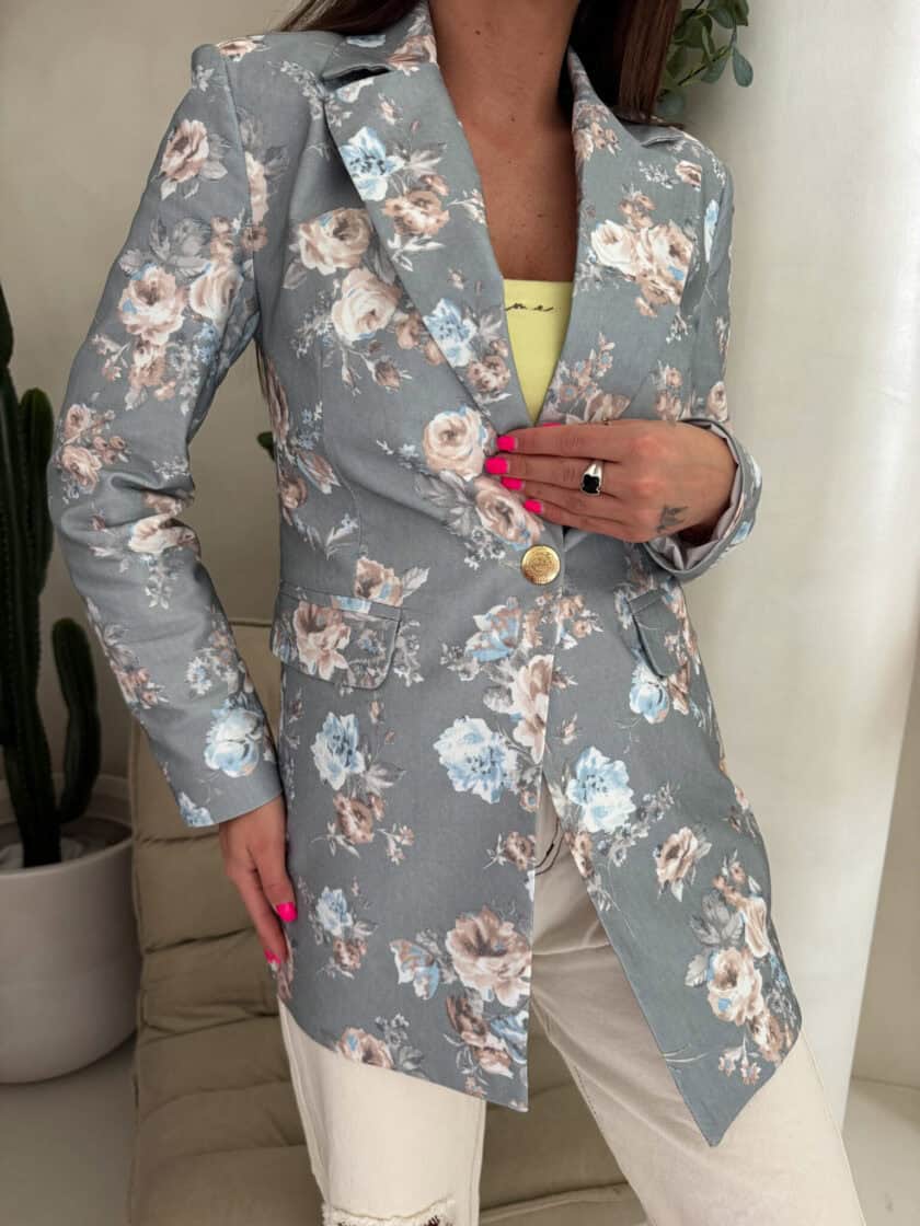 Marynarka LONG – grey - obrazek 5