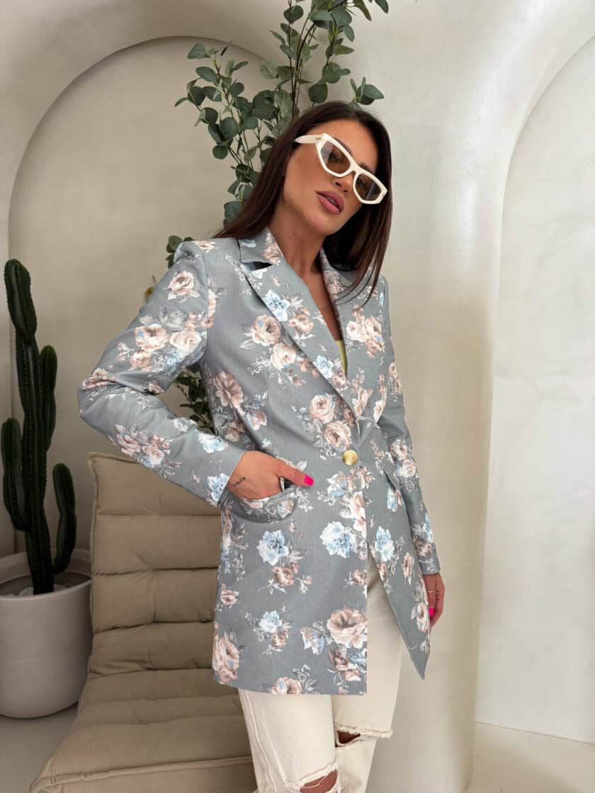 Marynarka LONG – grey - obrazek 13