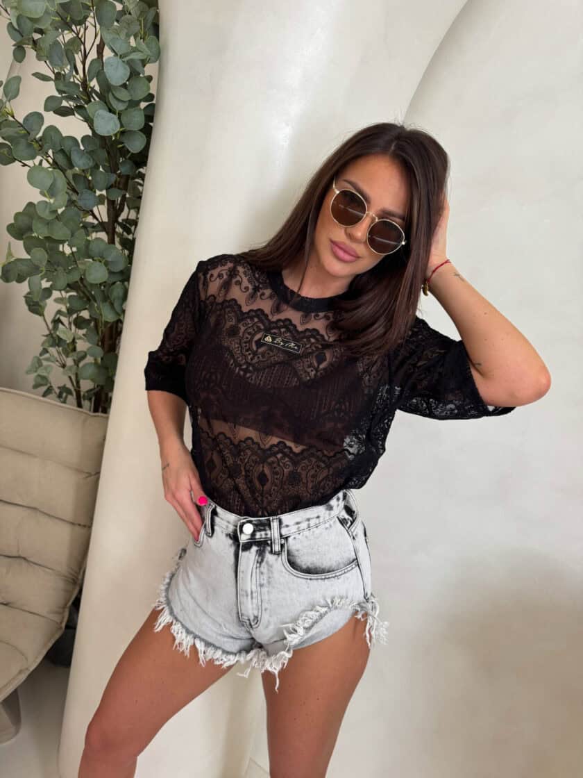 Bluzka PEROLA – czarna - obrazek 8