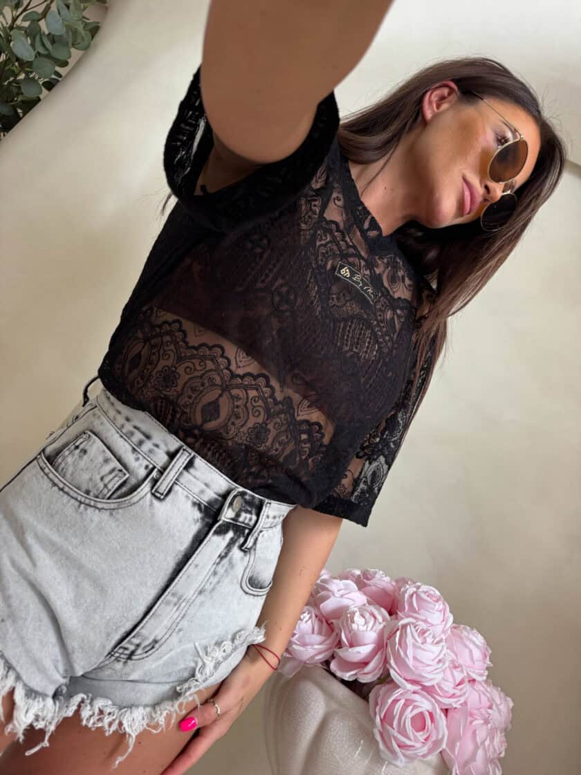 Bluzka PEROLA – czarna - obrazek 10