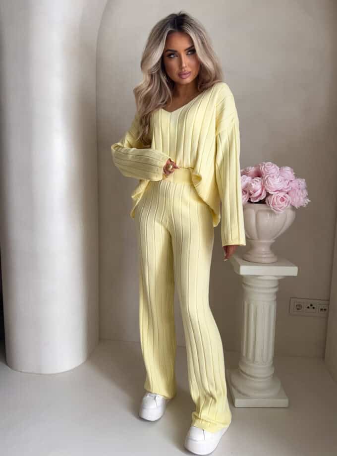 Komplet CANDICE – cytrynowy