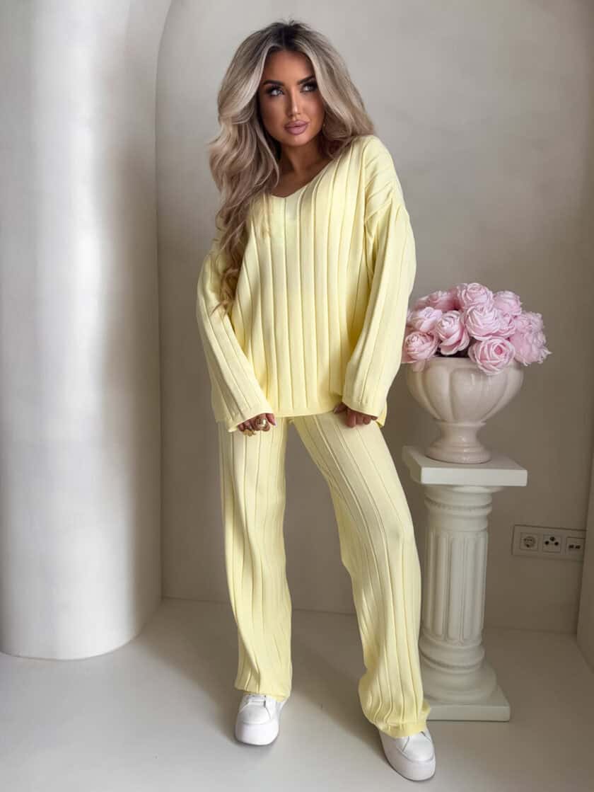 Komplet CANDICE – cytrynowy - obrazek 4