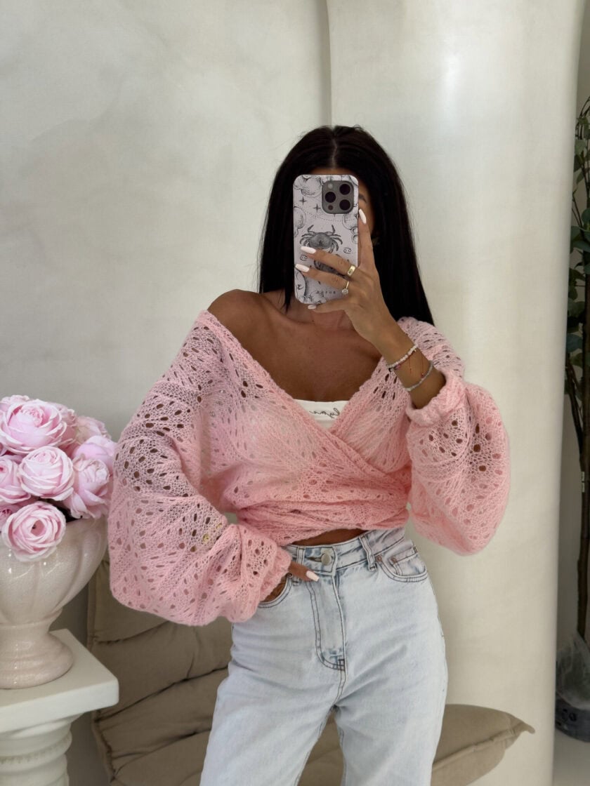 Kimono RICE - różowe - obrazek 7