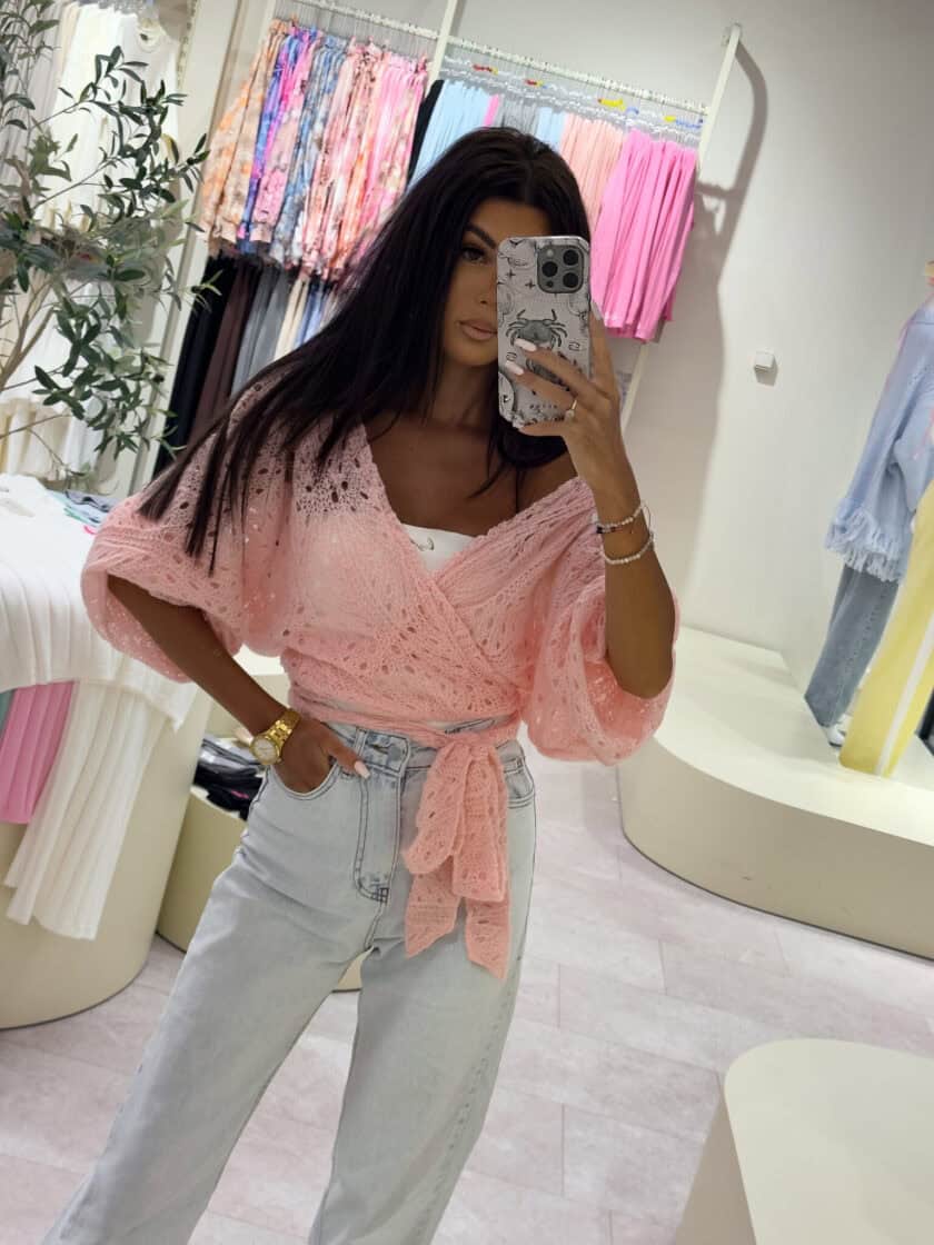 Kimono RICE - różowe - obrazek 17