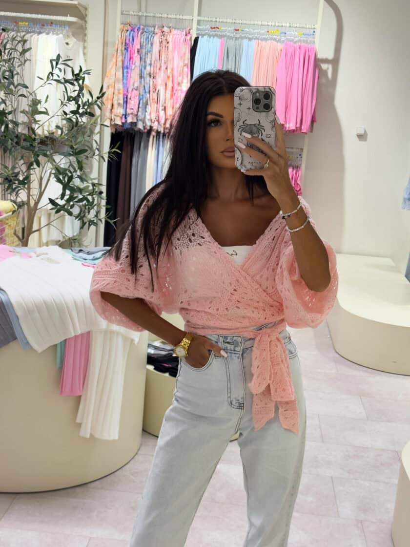 Kimono RICE - różowe - obrazek 13