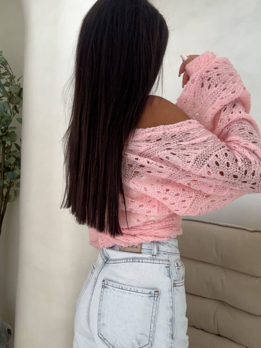 Kimono RICE - różowe - obrazek 11