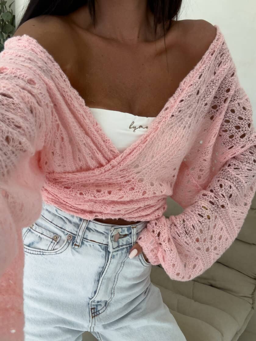 Kimono RICE - różowe - obrazek 12