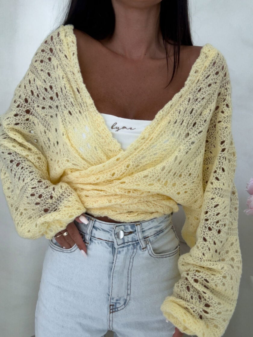 Kimono RICE - bananowe - obrazek 4