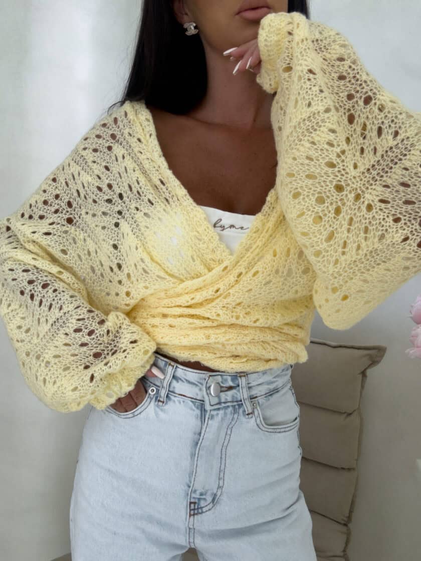 Kimono RICE - bananowe - obrazek 7