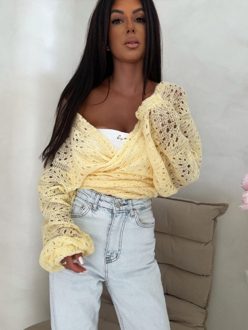 Kimono RICE - bananowe - obrazek 5