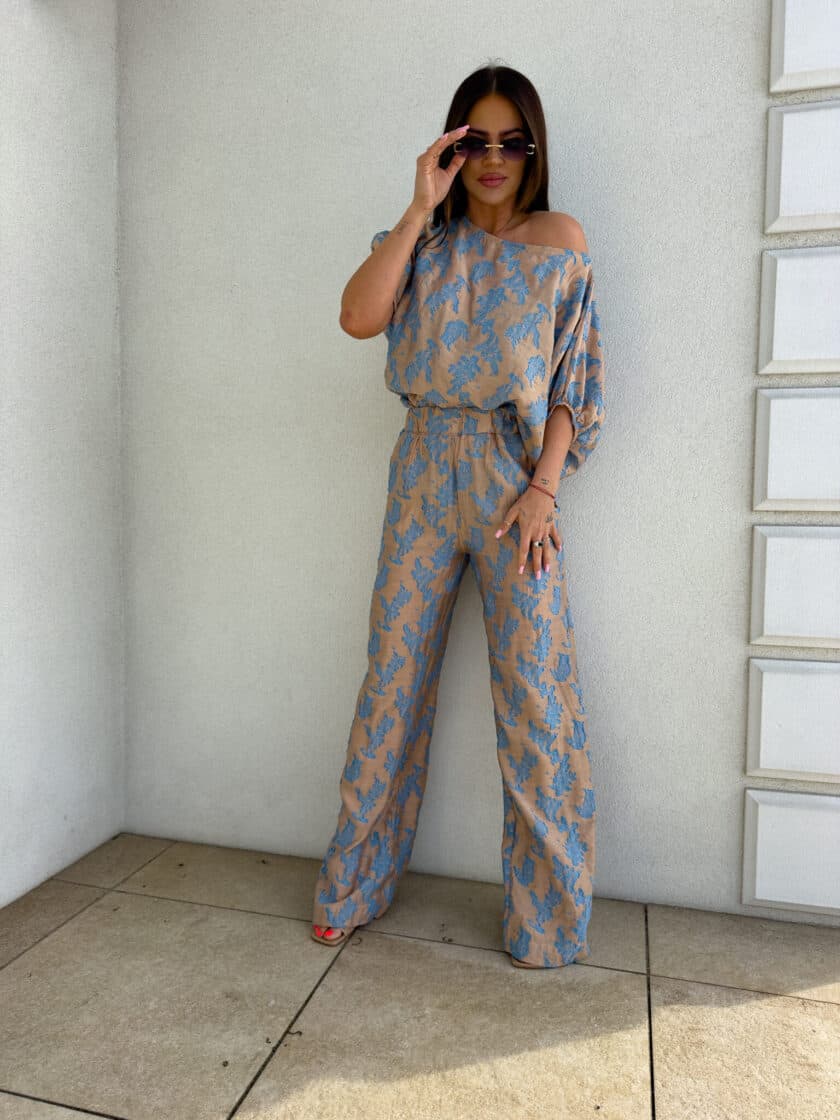 Komplet LUXE print ornament – blue - obrazek 7