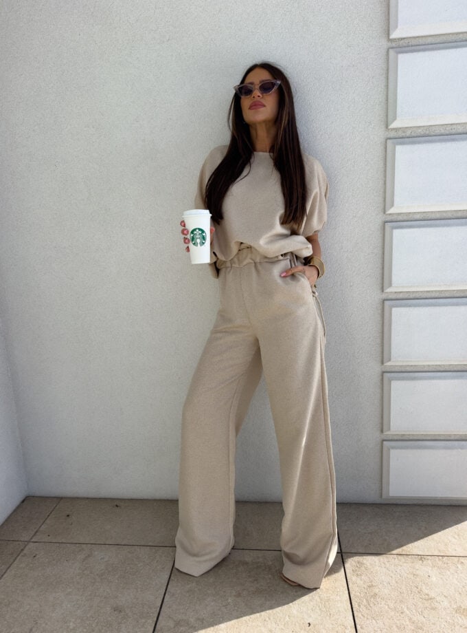 Komplet LUXE – beżowy