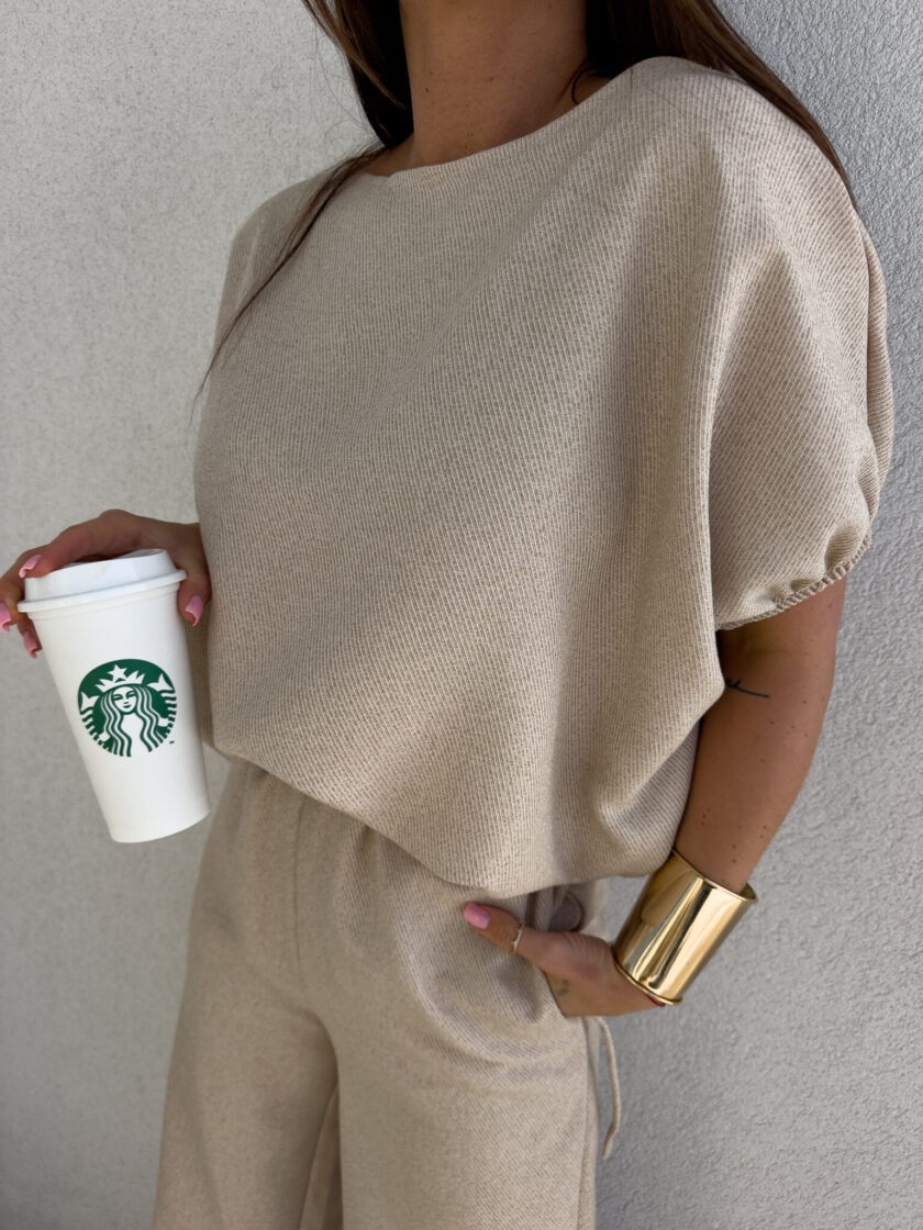 Komplet LUXE – beżowy - obrazek 4