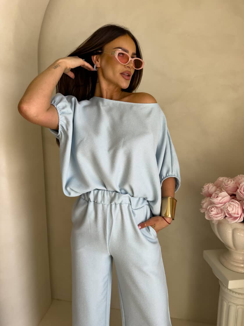 Komplet LUXE – błękitny - obrazek 2