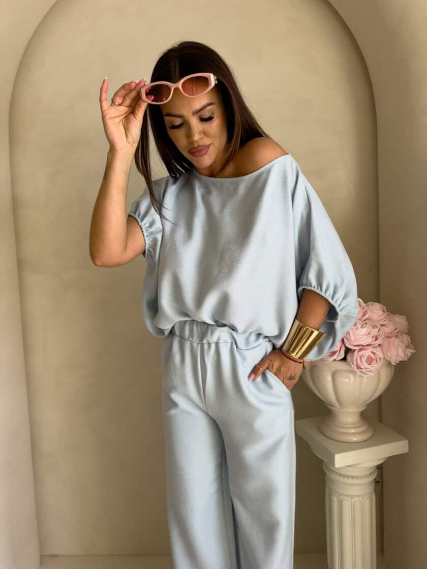 Komplet LUXE – błękitny - obrazek 4