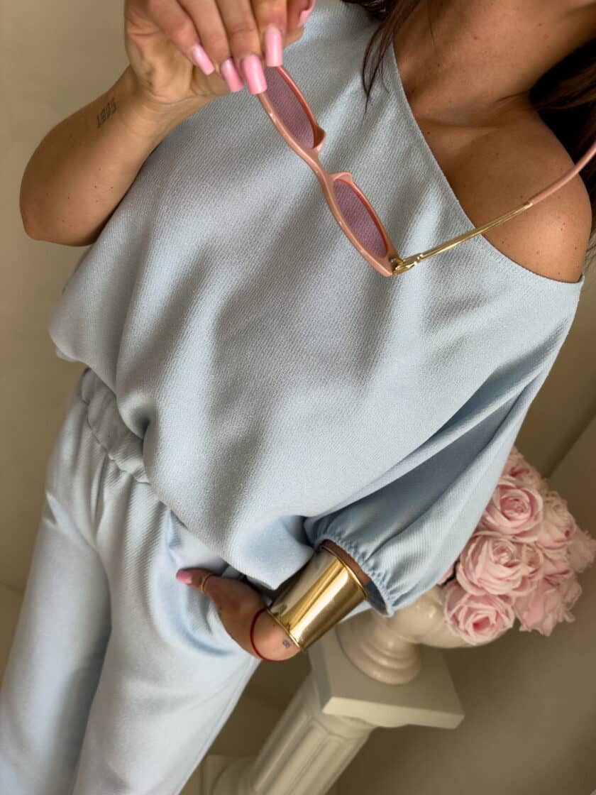 Komplet LUXE – błękitny - obrazek 3