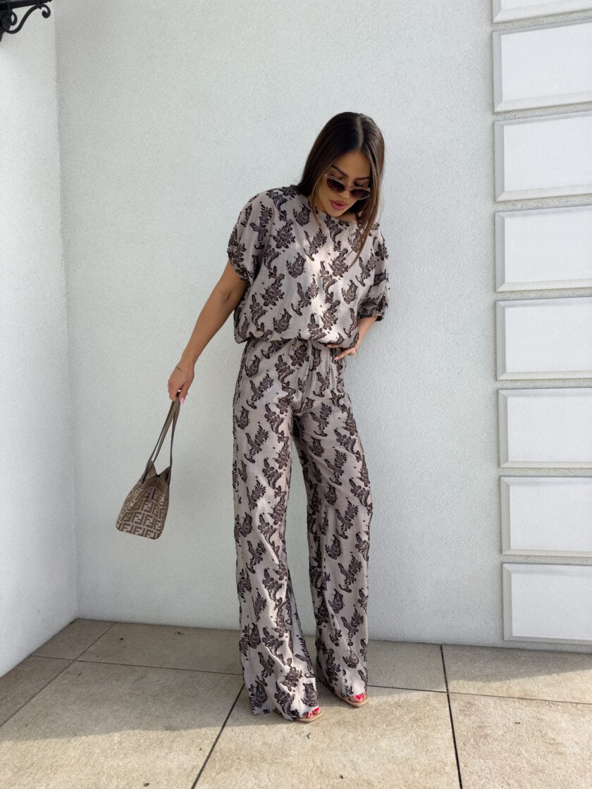 Komplet LUXE print ornament – kawowy - obrazek 14