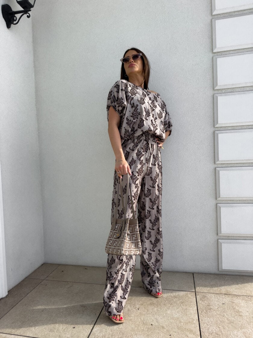 Komplet LUXE print ornament – kawowy - obrazek 9