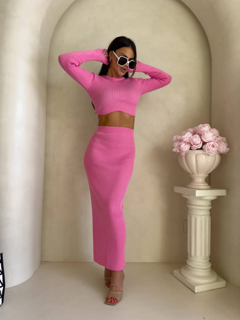 Komplet MELBOURNE – różowy - obrazek 3