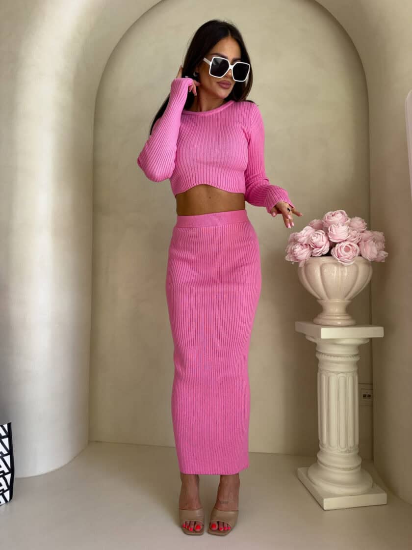 Komplet MELBOURNE – różowy