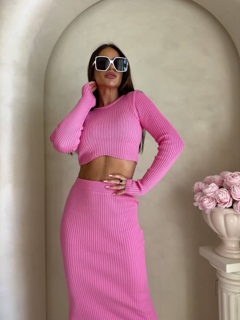 Komplet MELBOURNE – różowy - obrazek 8