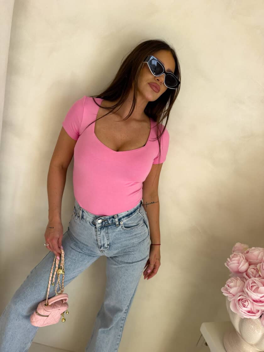 Bluzka MALUMA - różowa - obrazek 6