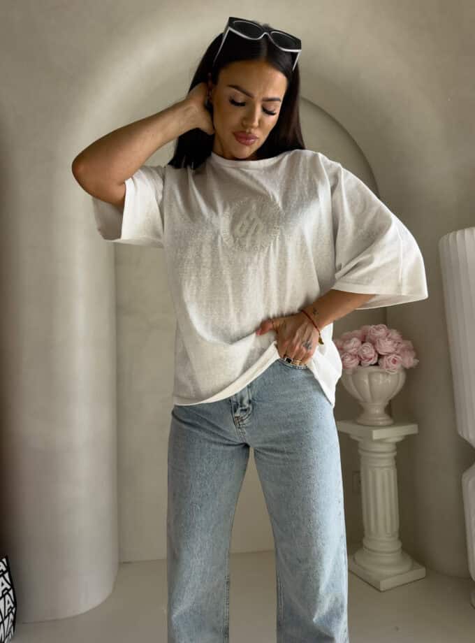 T-shirt NIRVANA – ecru