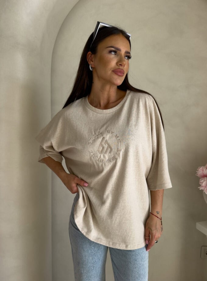 T-shirt NIRVANA – jasny beż