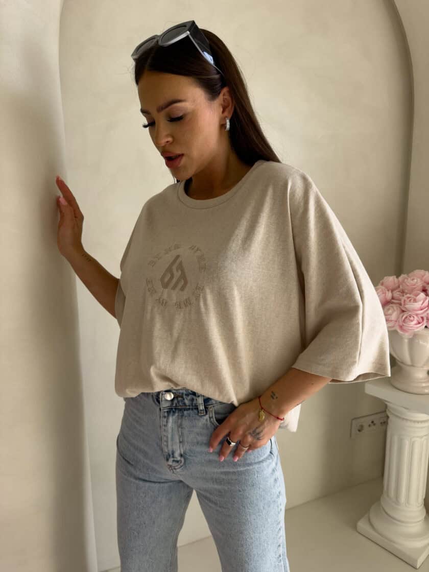 T-shirt NIRVANA – jasny beż - obrazek 2