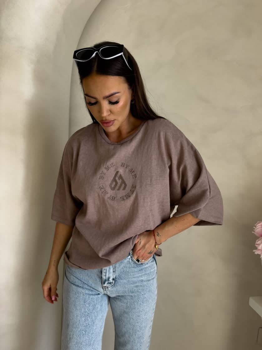 T-shirt NIRVANA – ciemny beż - obrazek 7