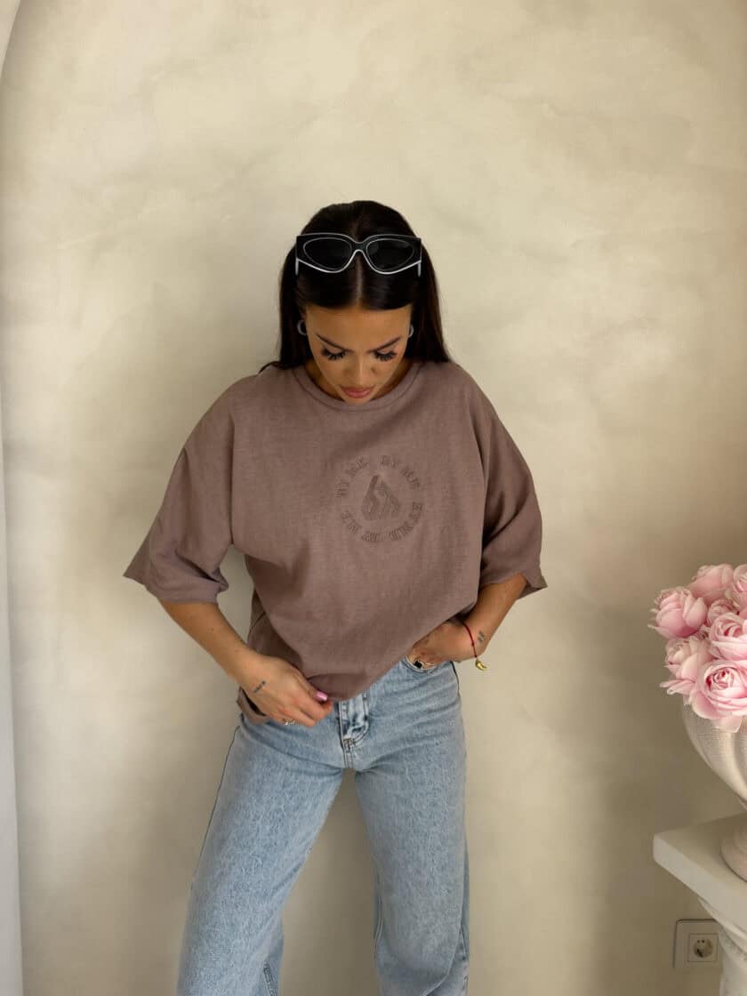 T-shirt NIRVANA – ciemny beż - obrazek 10