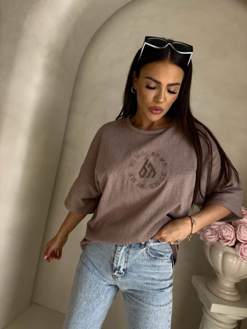 T-shirt NIRVANA – ciemny beż - obrazek 15