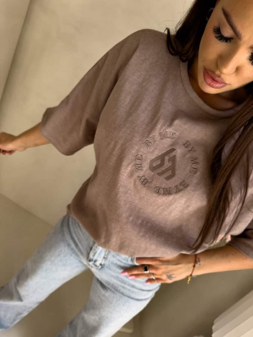 T-shirt NIRVANA – ciemny beż - obrazek 4