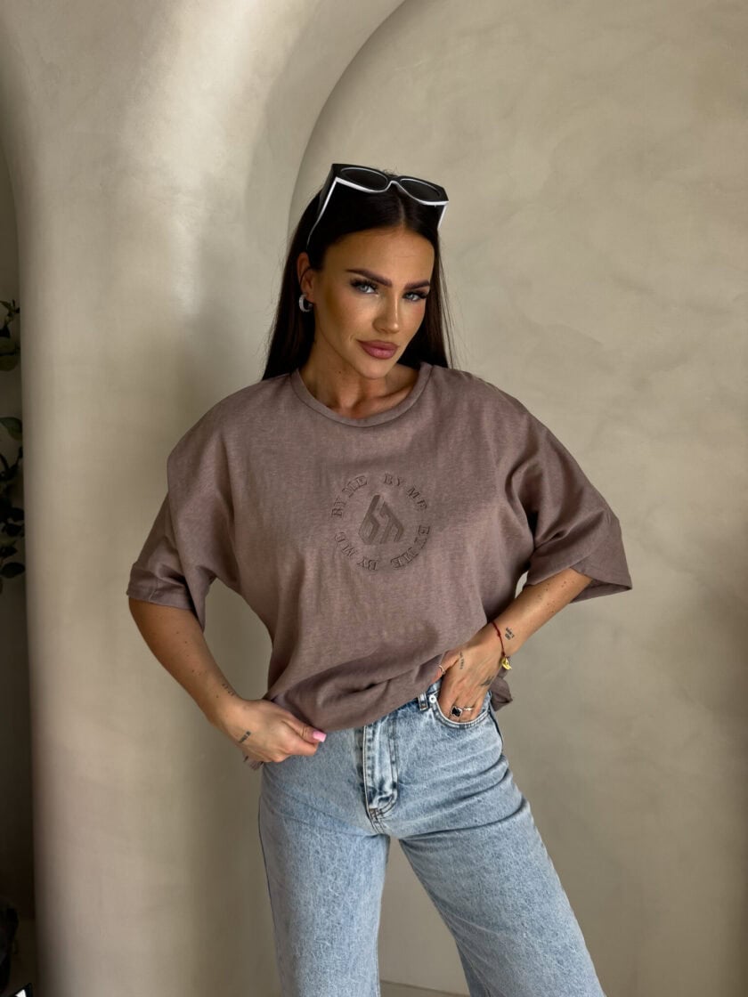 T-shirt NIRVANA – ciemny beż - obrazek 19