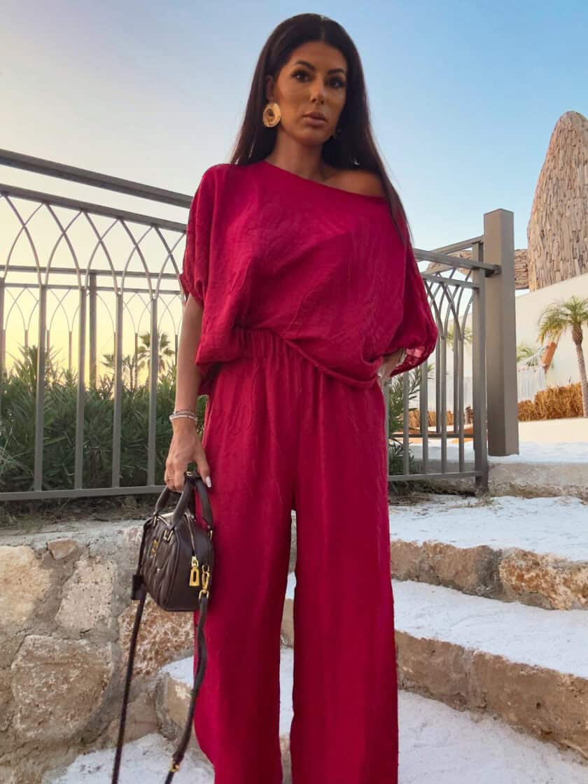 Komplet LUXE – czerwony - obrazek 4