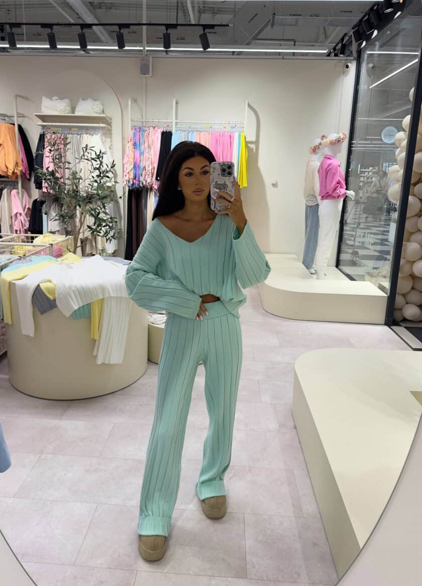 Komplet CANDICE – miętowy