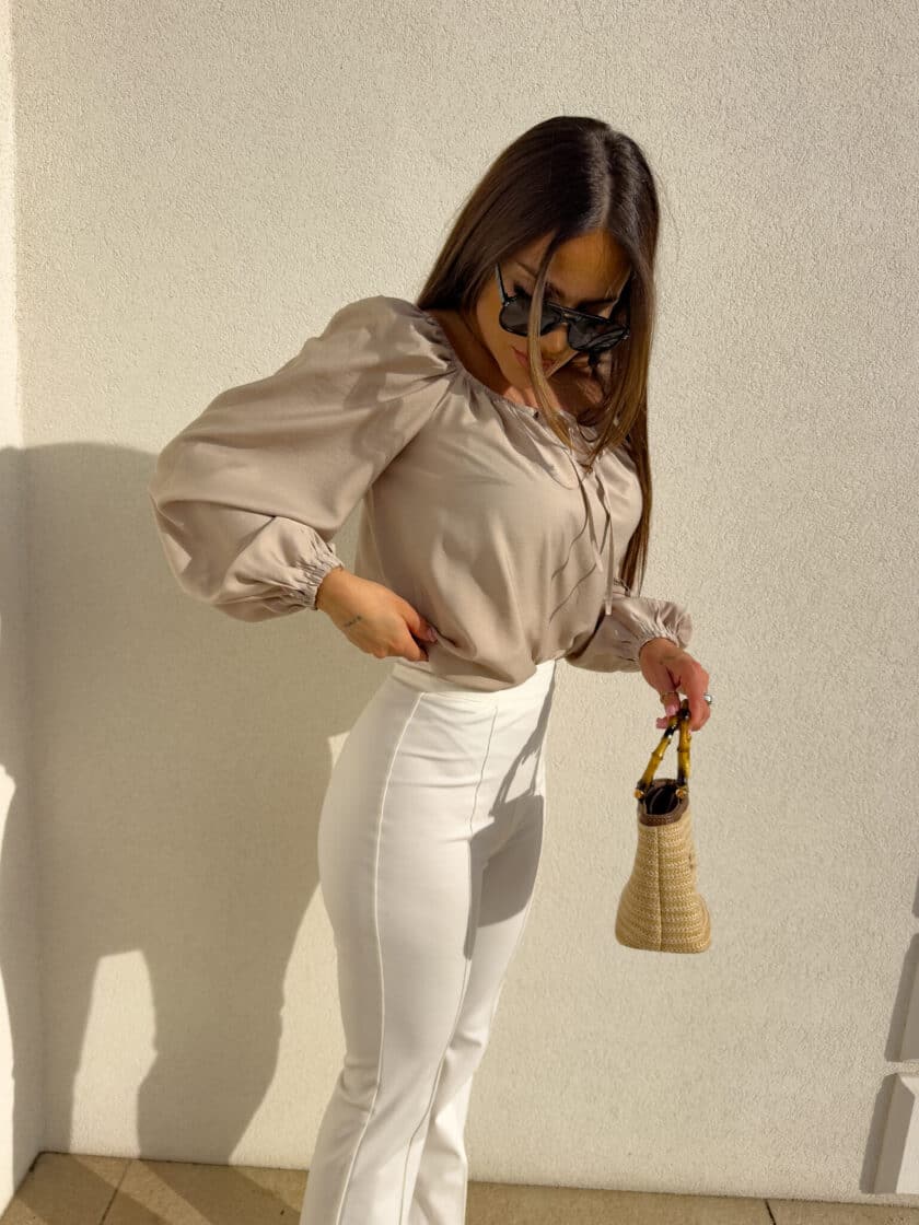 Bluzka LAURA – beżowa - obrazek 13