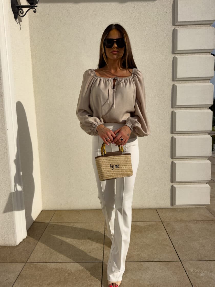 Bluzka LAURA – beżowa - obrazek 15