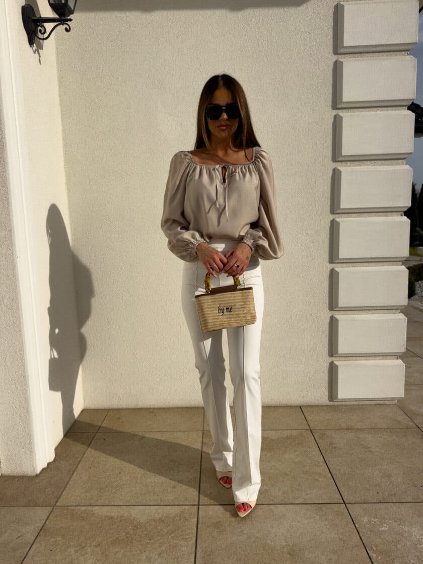 Bluzka LAURA – beżowa - obrazek 16