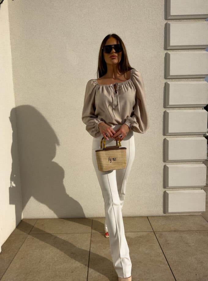 Bluzka LAURA – beżowa