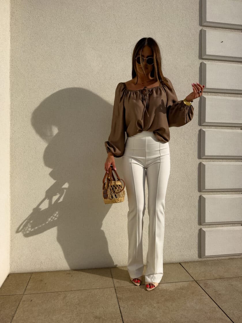 Bluzka LAURA – brązowa - obrazek 17