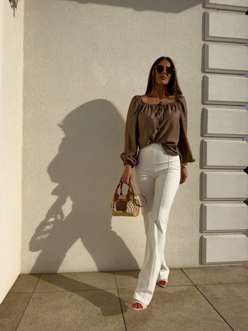 Bluzka LAURA – brązowa - obrazek 20