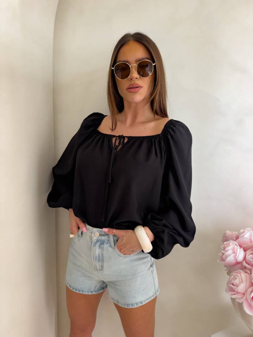 Bluzka LAURA – czarna - obrazek 13