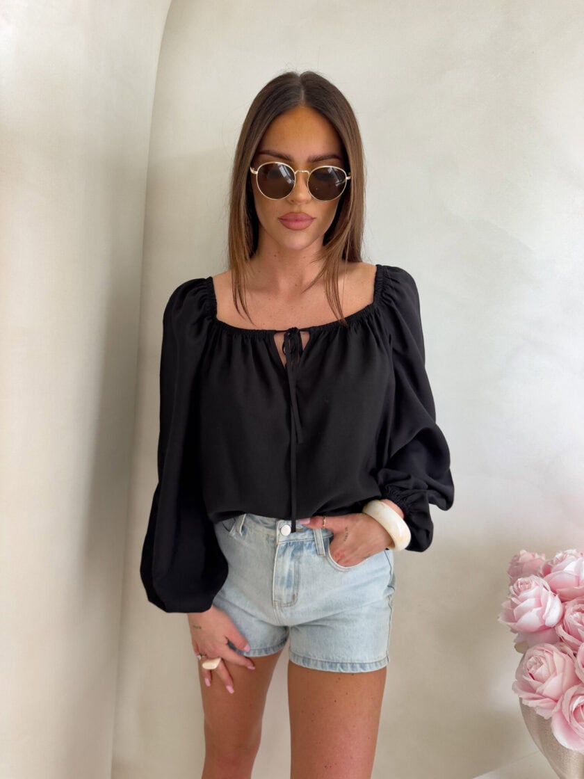 Bluzka LAURA – czarna - obrazek 15